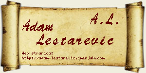 Adam Leštarević vizit kartica